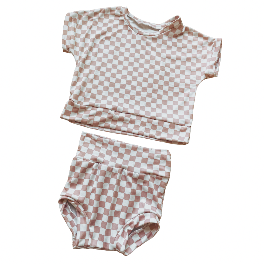 Pink Check Set