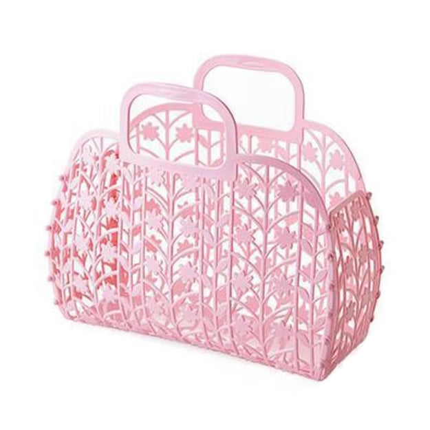 Leafy Floral Jelly Tote