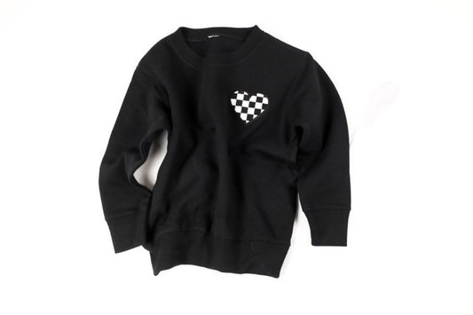 Check Heart Pullover