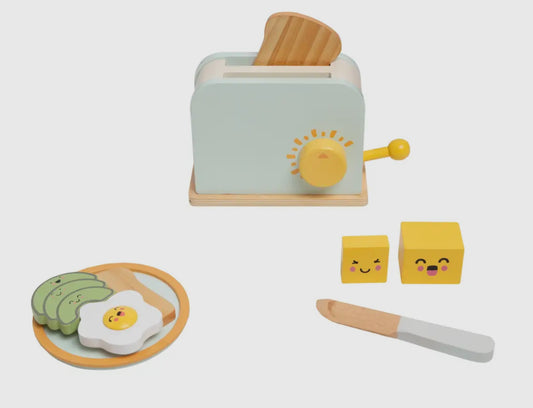 Wooden Toaster Set