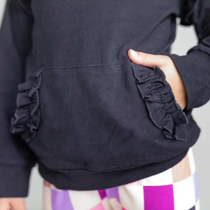 Girls Hoodie and Check Leggings Set