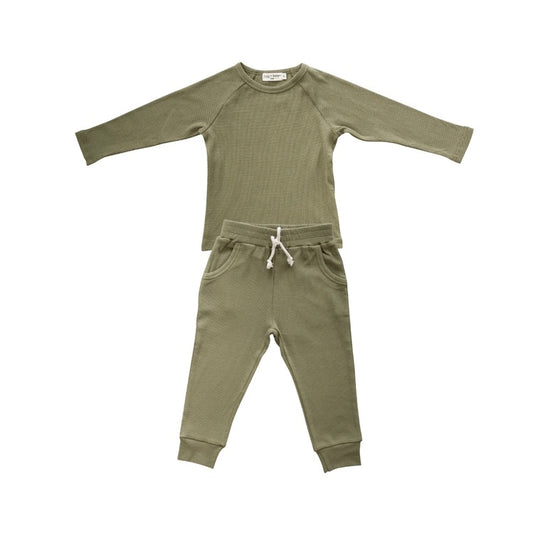 Olive Organic Cotton Lounge Set